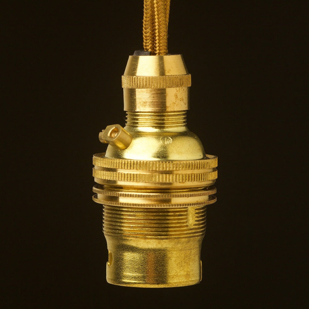 thumbnail image 2 of Lot Of 5 NOS Leecraft No. 22 Wired Bayonet Lamp Holders – 500W 125V, Brackets Included 2 of 5